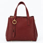 EMILY Leather Top Handle Bag - Bordo