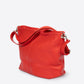 CORINNE Leather Shoulder Bag - Red