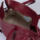 SAMANTHA Leather Top Handle Bag - Bordo