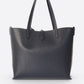 NIOBE Leather Tote Bag - Dark Blue
