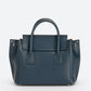 RUTH Leather Top Handle Bag - Blue