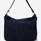 LEONIE Leather Shoulder Bag - Blue