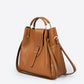 DIONE Leather Top Handle Bag - Cuoio