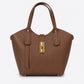 IOLANDA Leather Top Handle Bag - Brown