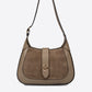 SOLANGE Leather Top Handle Bag - Taupe