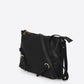 Leather Crossbody Bag 3116 - Black