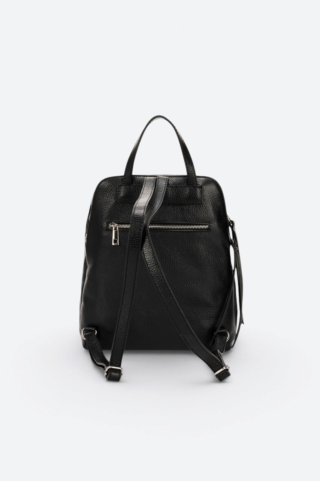 ENRICA Leather Backpack - Black