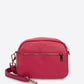 Leather Crossbody Bag 3478 - Fuxia