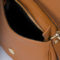 ALEXIA Leather Shoulder Bag - Cognac