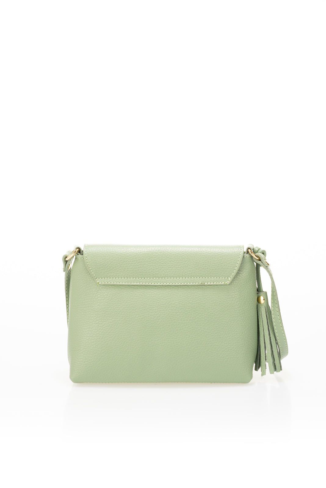 Leather Crossbody Bag 3527 - Mint