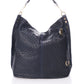 Leather Shoulder Bag 9921 - Dark Blue