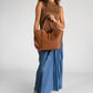 IOLANDA Leather Top Handle Bag - Cognac