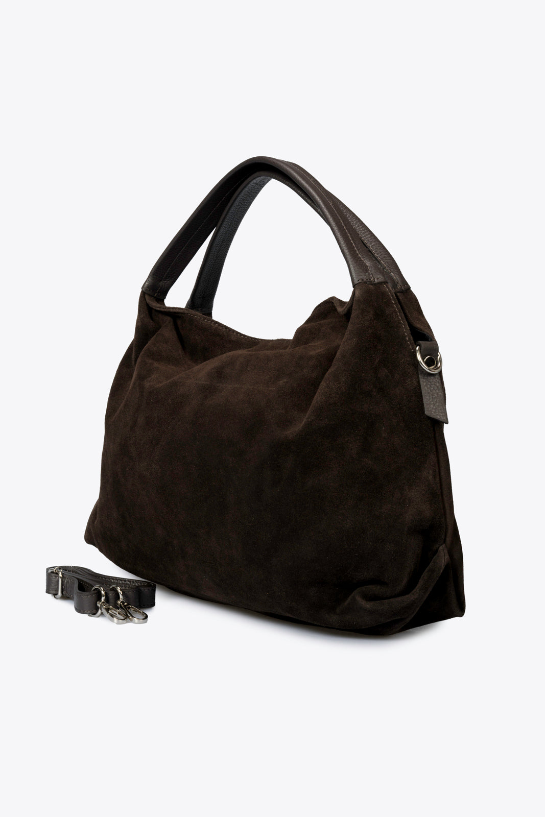 NOEMIE Leather Top Handle Bag - Brown