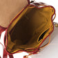 Leather Backpack 1018 - Red