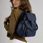 NOA Leather Backpack - Blue