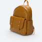 MALIKA Leather Backpack - Cuoio