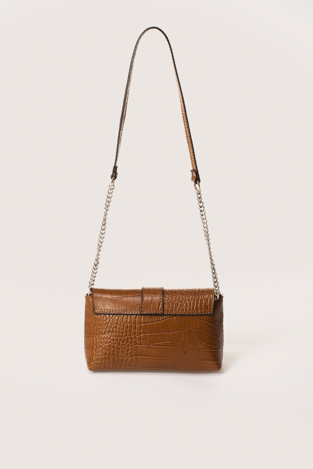 Leather Crossbody Bag 3434 - Cuoio