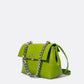 FANIA Leather Shoulder Bag - Aloe