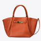 RYAN Leather Top Handle Bag - Cognac