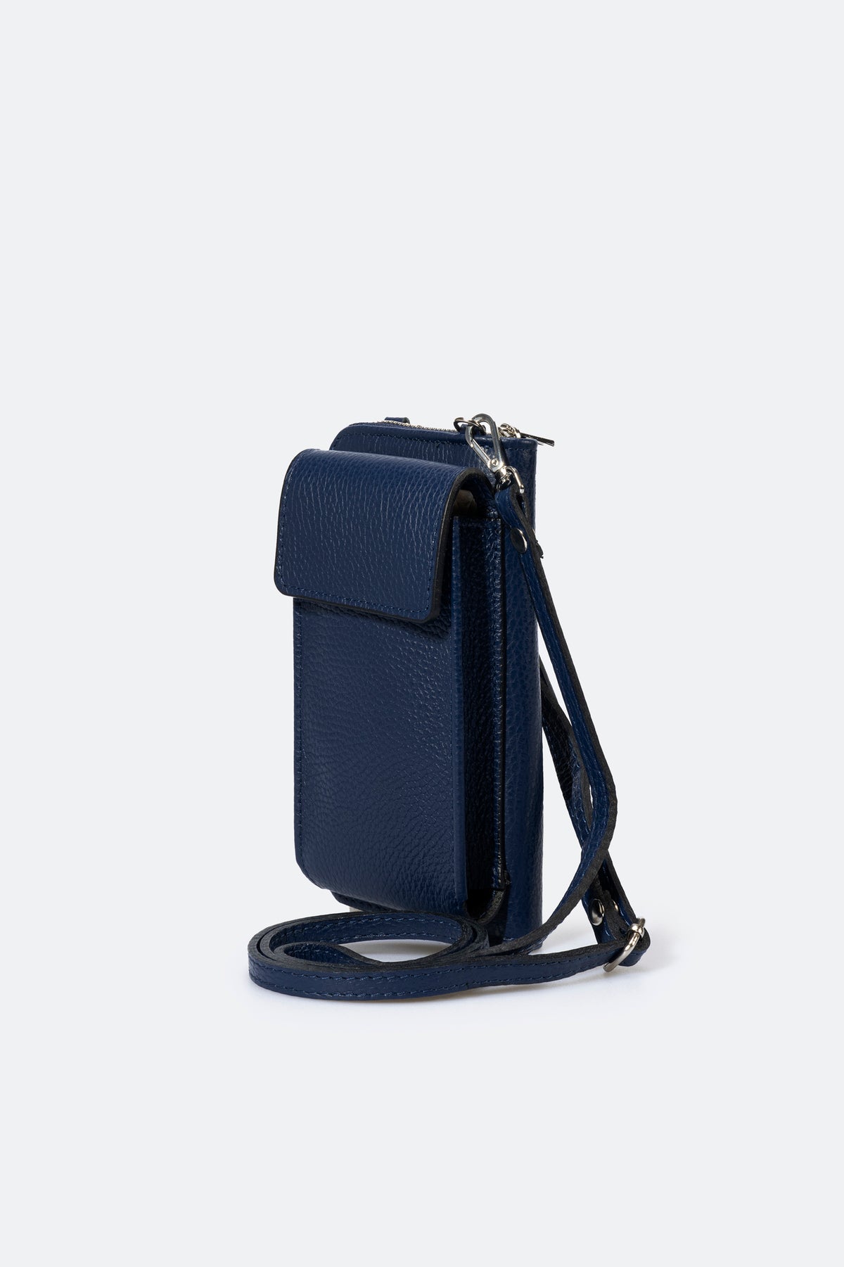 MAVIS Leather Crossbody Bag - Blue