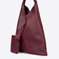 ZELDA Leather Top Handle Bag - Bordo