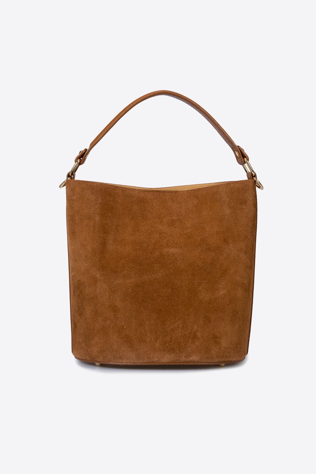 VERDIANA Leather Top Handle Bag - Cuoio