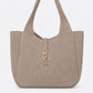 AMELIE Leather Top Handle Bag - Fango