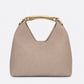 AGNES Leather Top Handle Bag - Fango