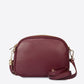 EBE Leather Crossbody Bag - Wine