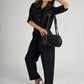 NOOR Leather Bowling Bag - Black