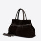 GENEVA Leather Top Handle Bag - Testa di Moro