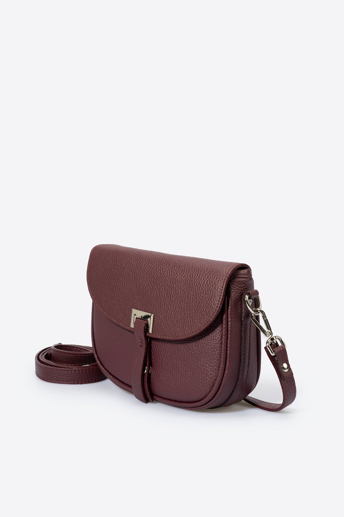BELA Leather Crossbody Bag - Wine