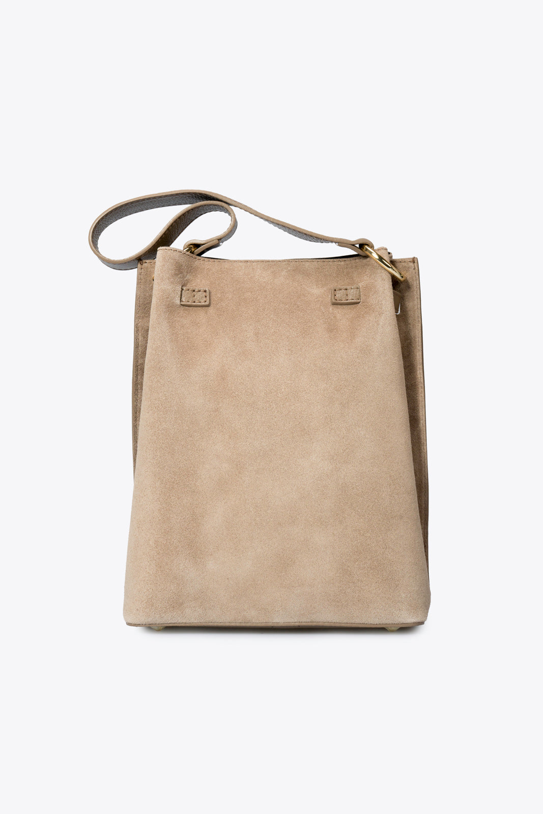 TERRY Leather Shoulder Bag - Taupe