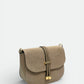 Leather Crossbody Bag 5630 - Taupe