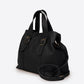 PIPER Leather Top Handle Bag - Black