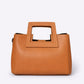 ANTHEA Leather Top Handle Bag - Cuoio