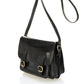 Leather Top Handle Bag 8037 - Black