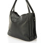 Leather Shoulder Bag 3642 - Nero