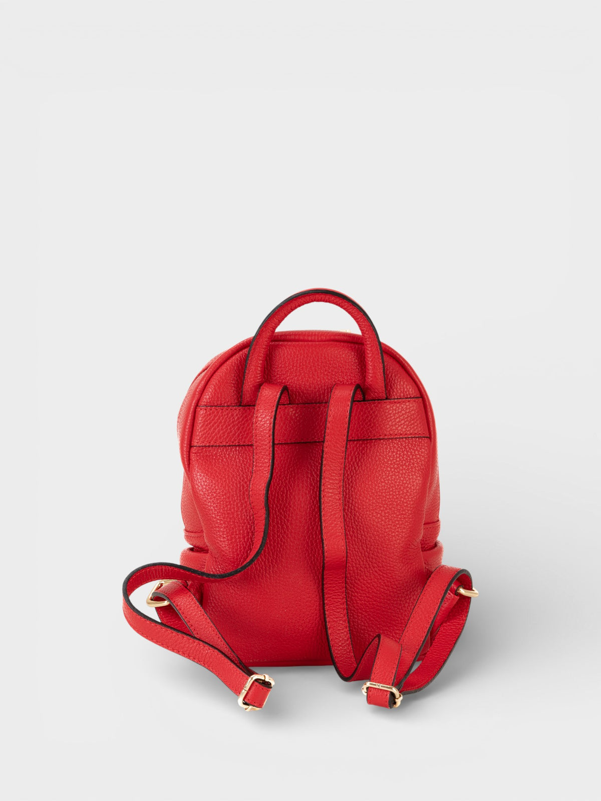 Leather Backpack 1205 - Red
