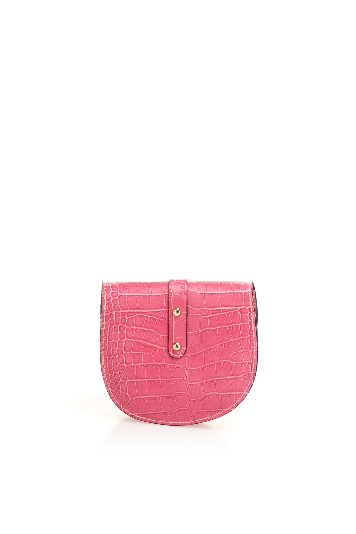 Leather Crossbody Bag 3241 - Fuxia