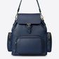 NOA Leather Backpack - Blue