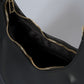 LUNA Leather Top Handle Bag - Black