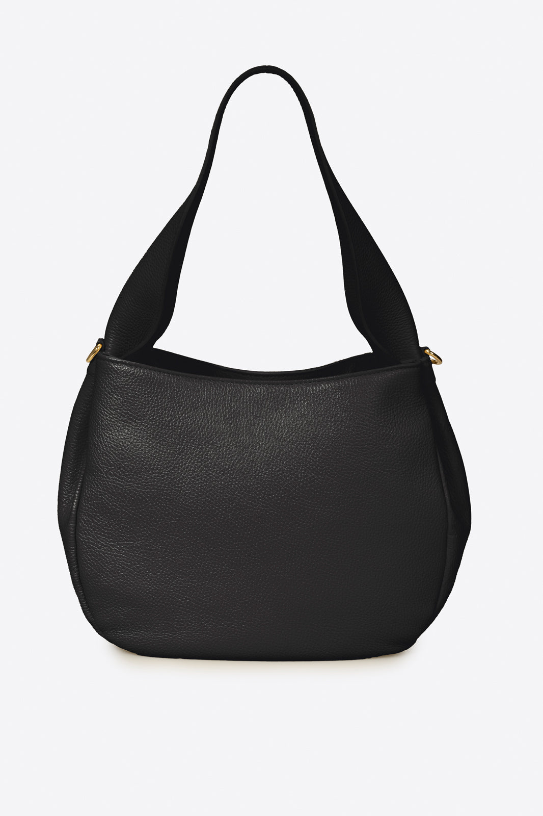 ELEUA Leather Shoulder Bag - Black