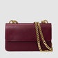 CALLIE Leather Crossbody Bag - Bordo