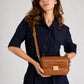 JUNO Leather Crossbody Bag - Cuoio