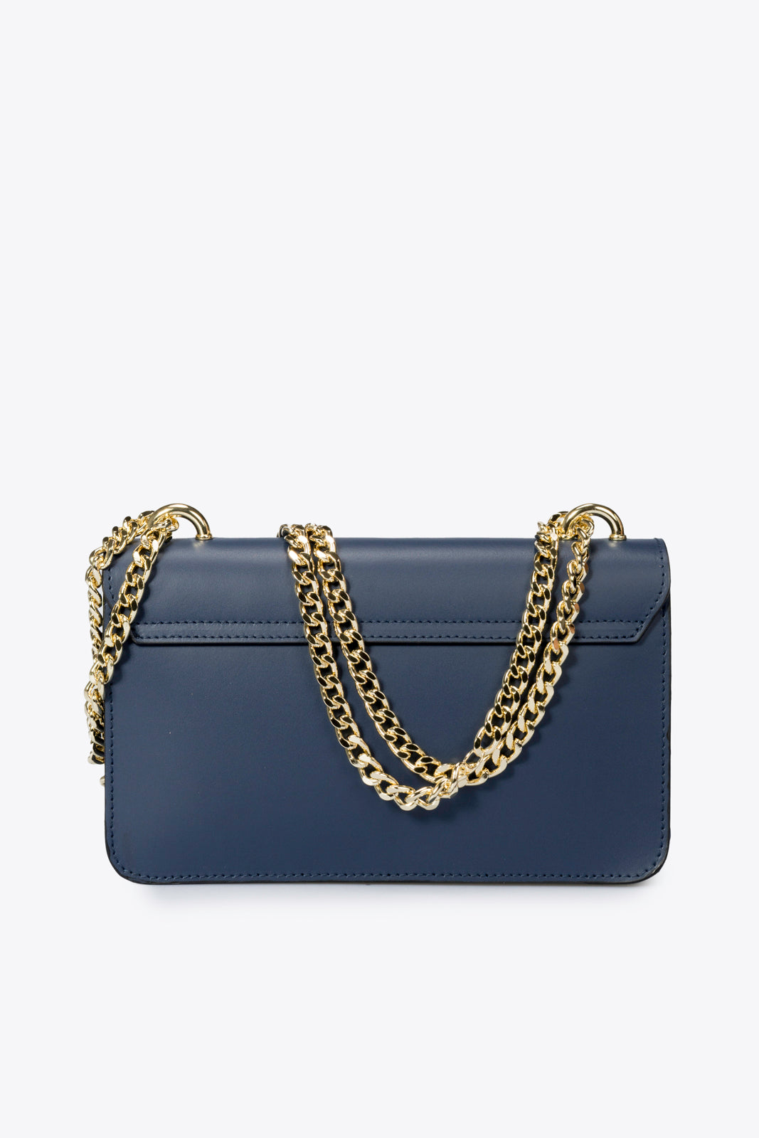 CALLIE Leather Crossbody Bag - Blue