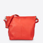 CORINNE Leather Shoulder Bag - Red