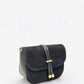 Leather Crossbody Bag 5630 - Black