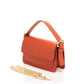 Leather Top Handle Bag 4056 - Orange