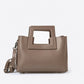 ANTHEA Leather Top Handle Bag - Fango